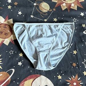 FREE Express String Bikini Blue Cotton Medium